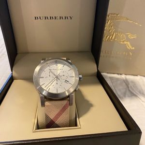 Burberry Men’s Leather Strap “The City Nova” Watch BU9357